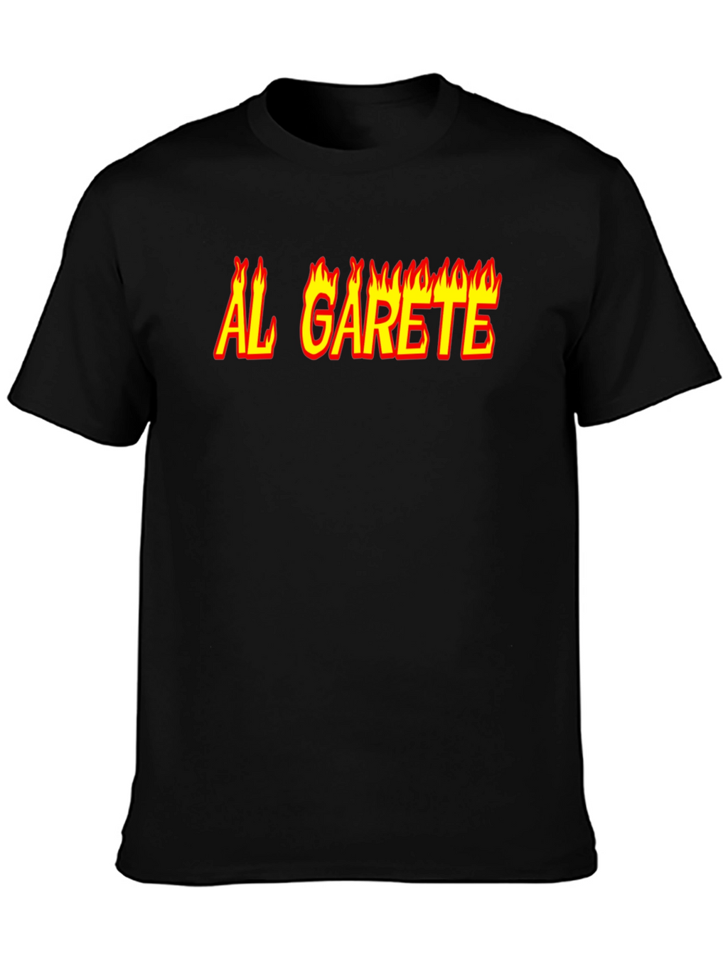 Al Garete Black T-Shirt - Bold Graphic Tee