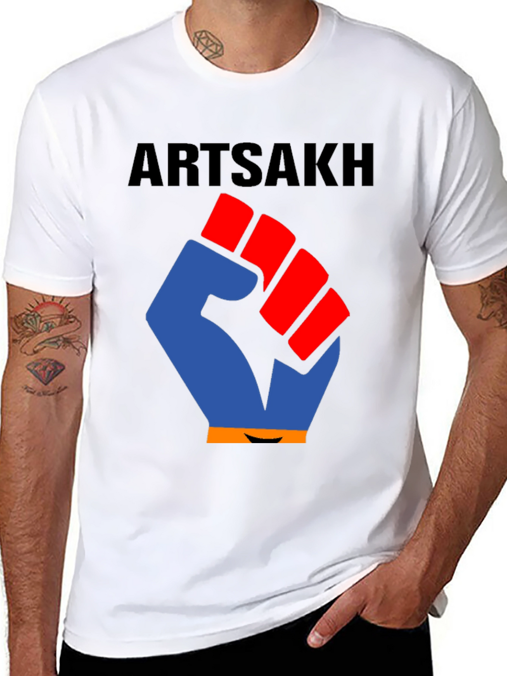 Artsakh Fist T-Shirt - Stand with Artsakh