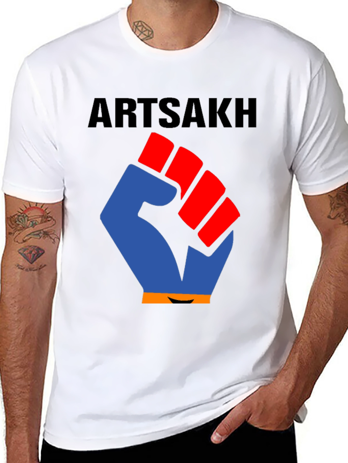 Artsakh Fist T-Shirt - Stand with Artsakh