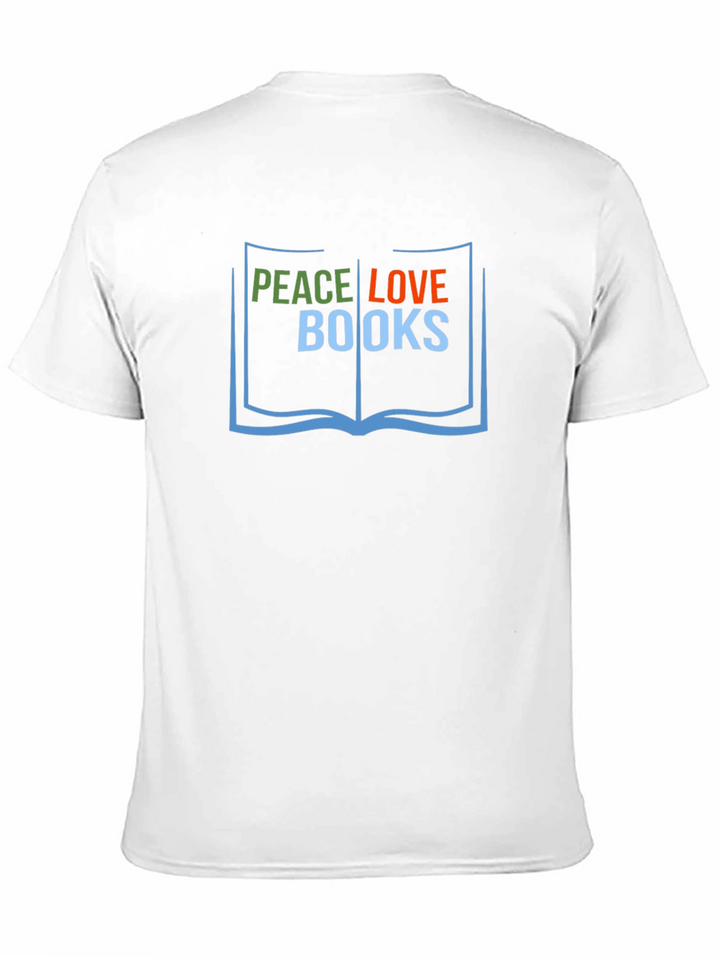Peace Love Books T-Shirt Reader Tee