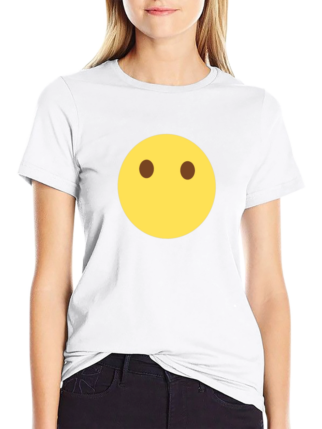 Minimalist Emoji T-Shirt - Simple Expression Tee