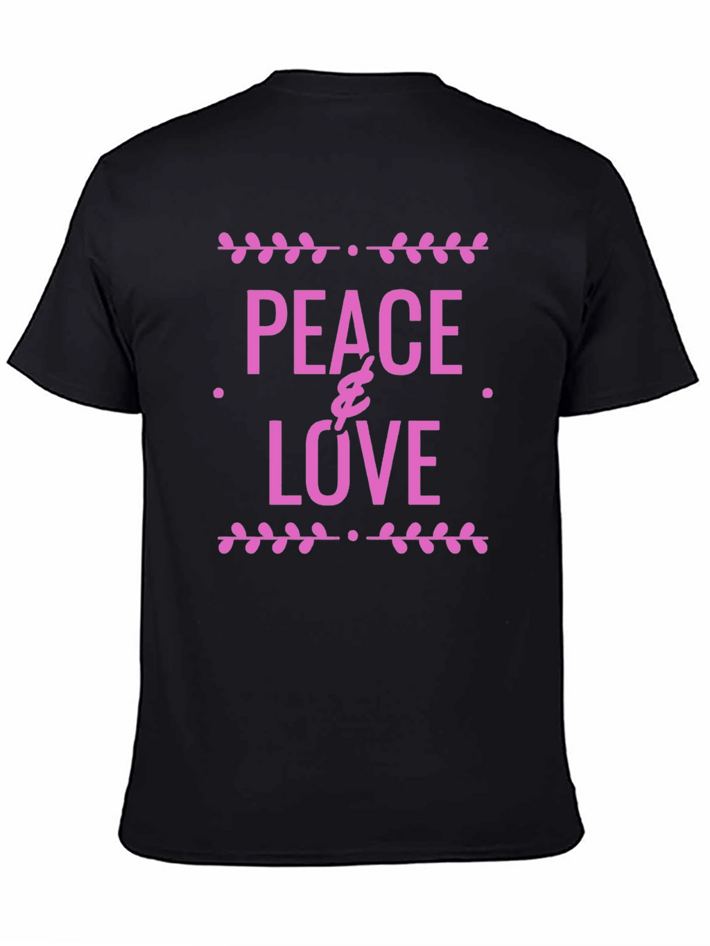 Peace & Love Graphic Tee - Black