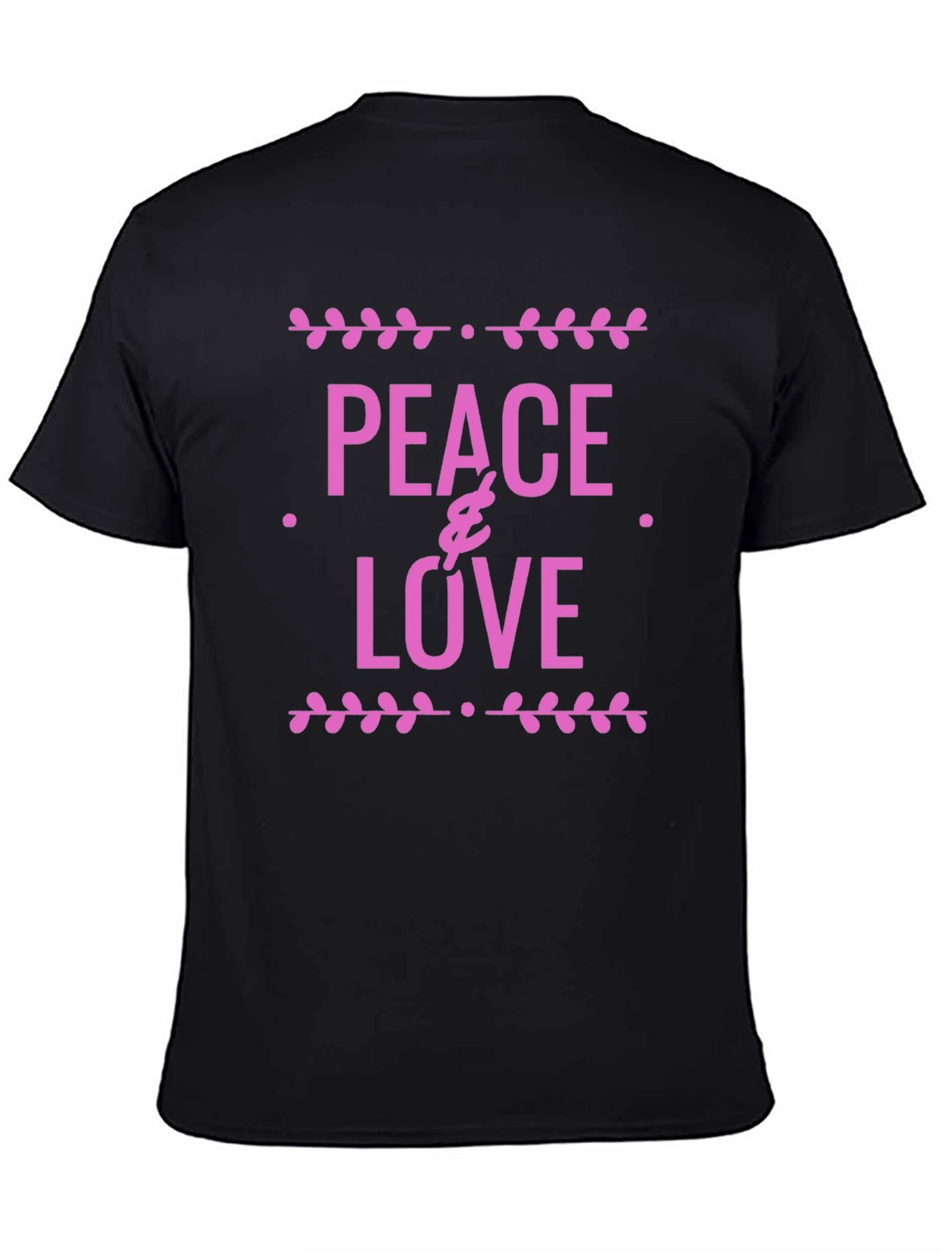 Peace & Love Graphic Tee - Black