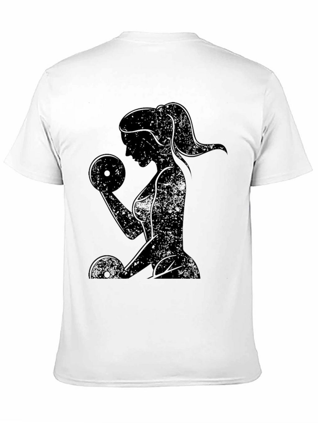 Womens Silhouette Workout Graphic T-Shirt