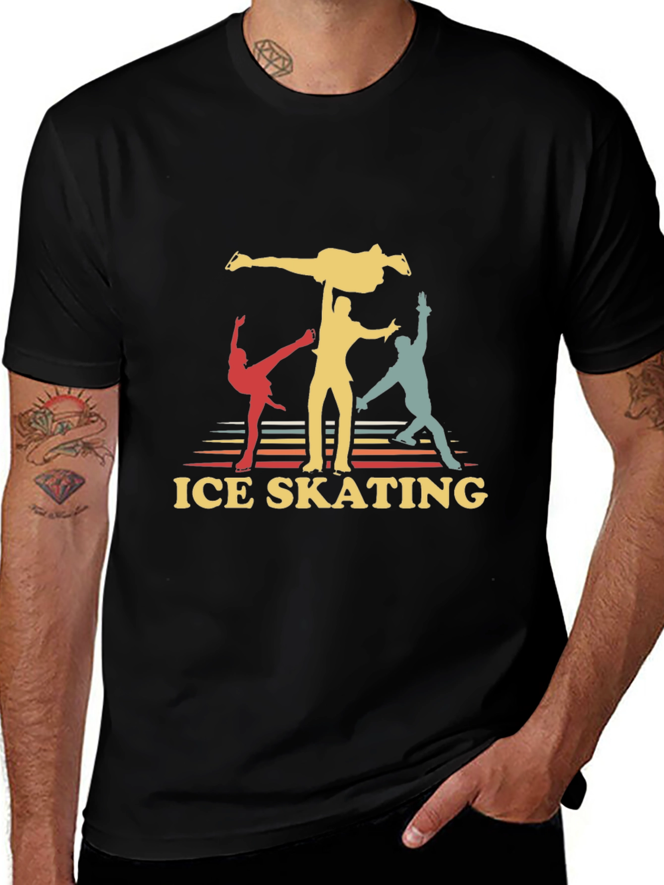 Retro Ice Skating Graphic Tee