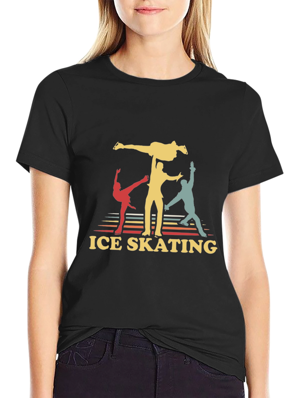 Retro Ice Skating Graphic Tee