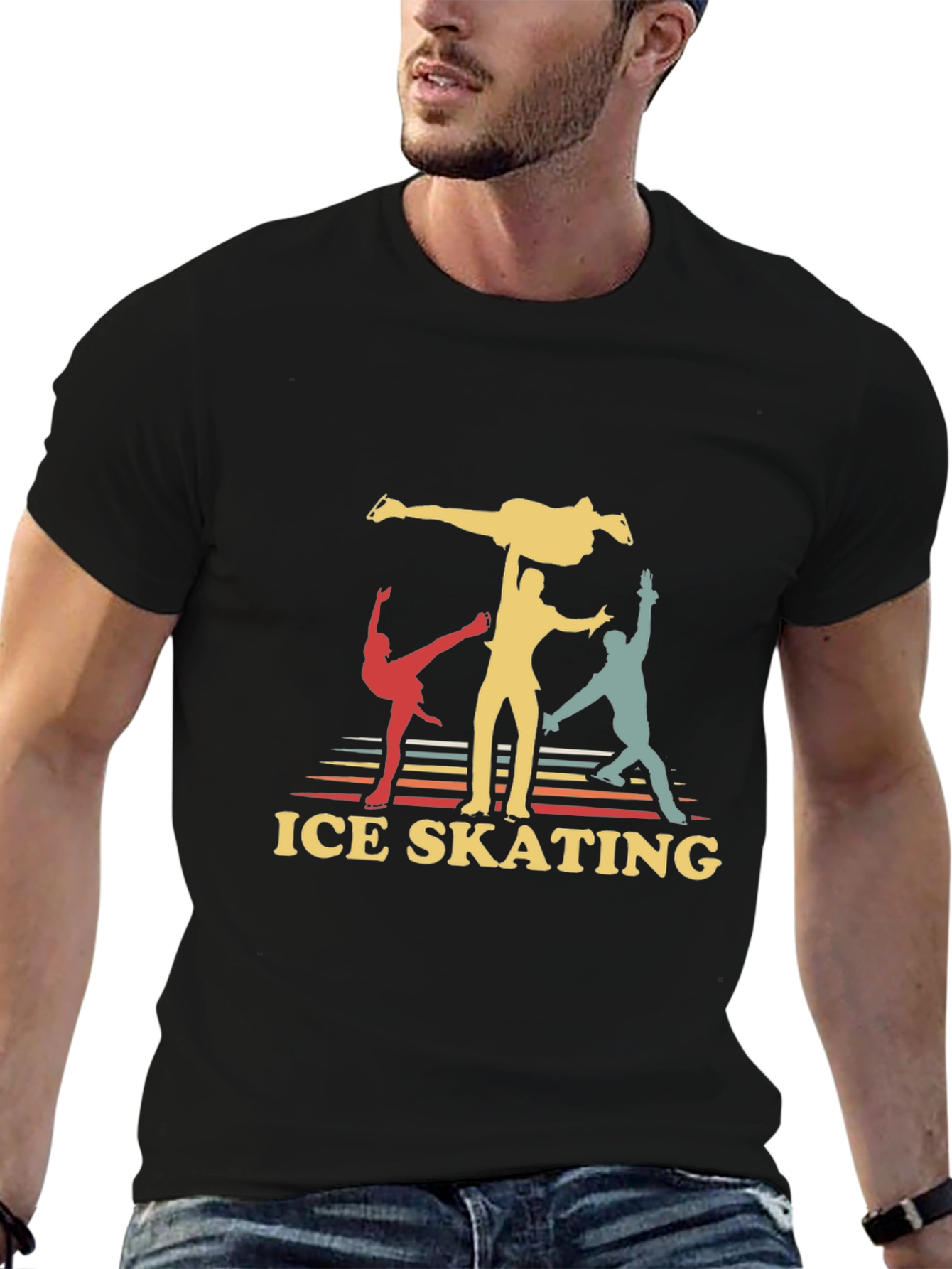 Retro Ice Skating Graphic Tee
