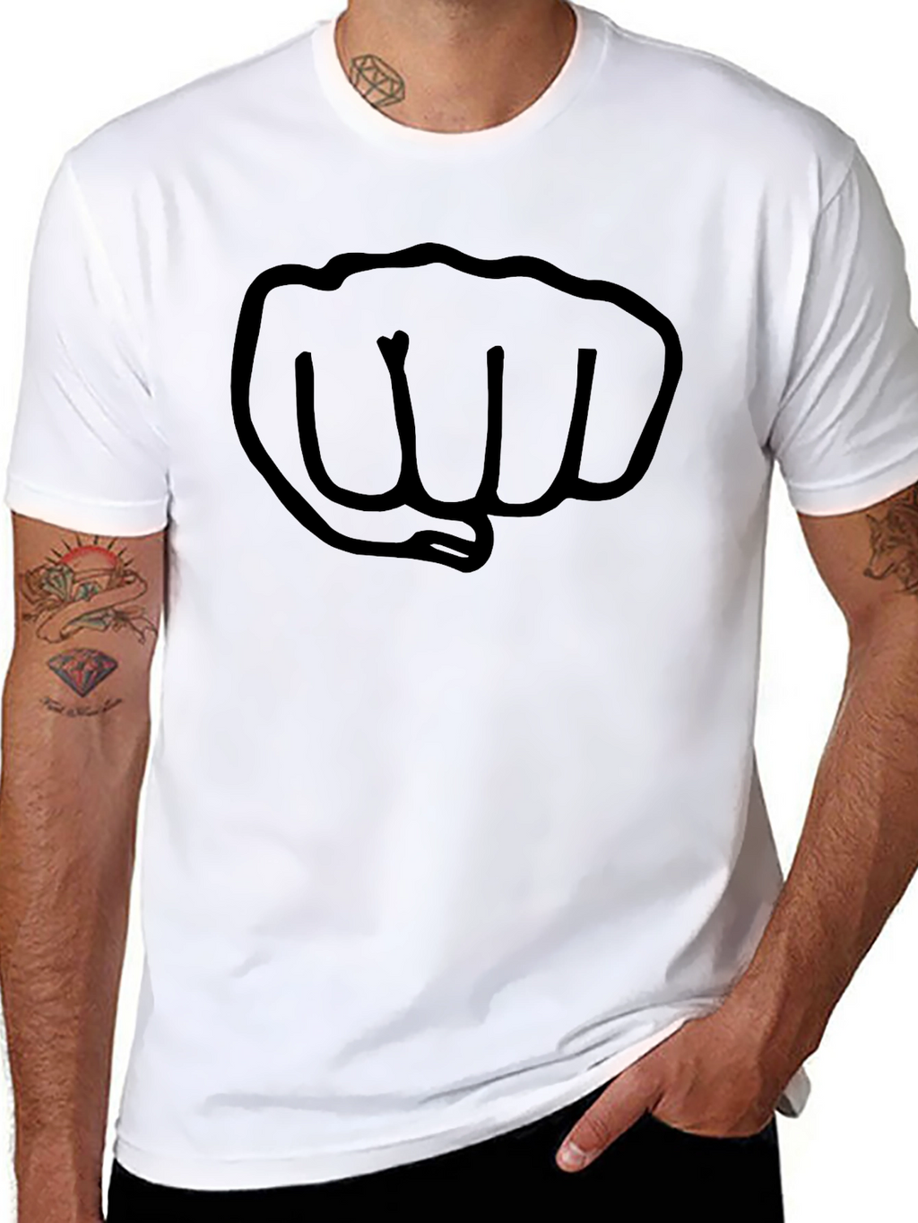 Graphic Fist Black T-Shirt