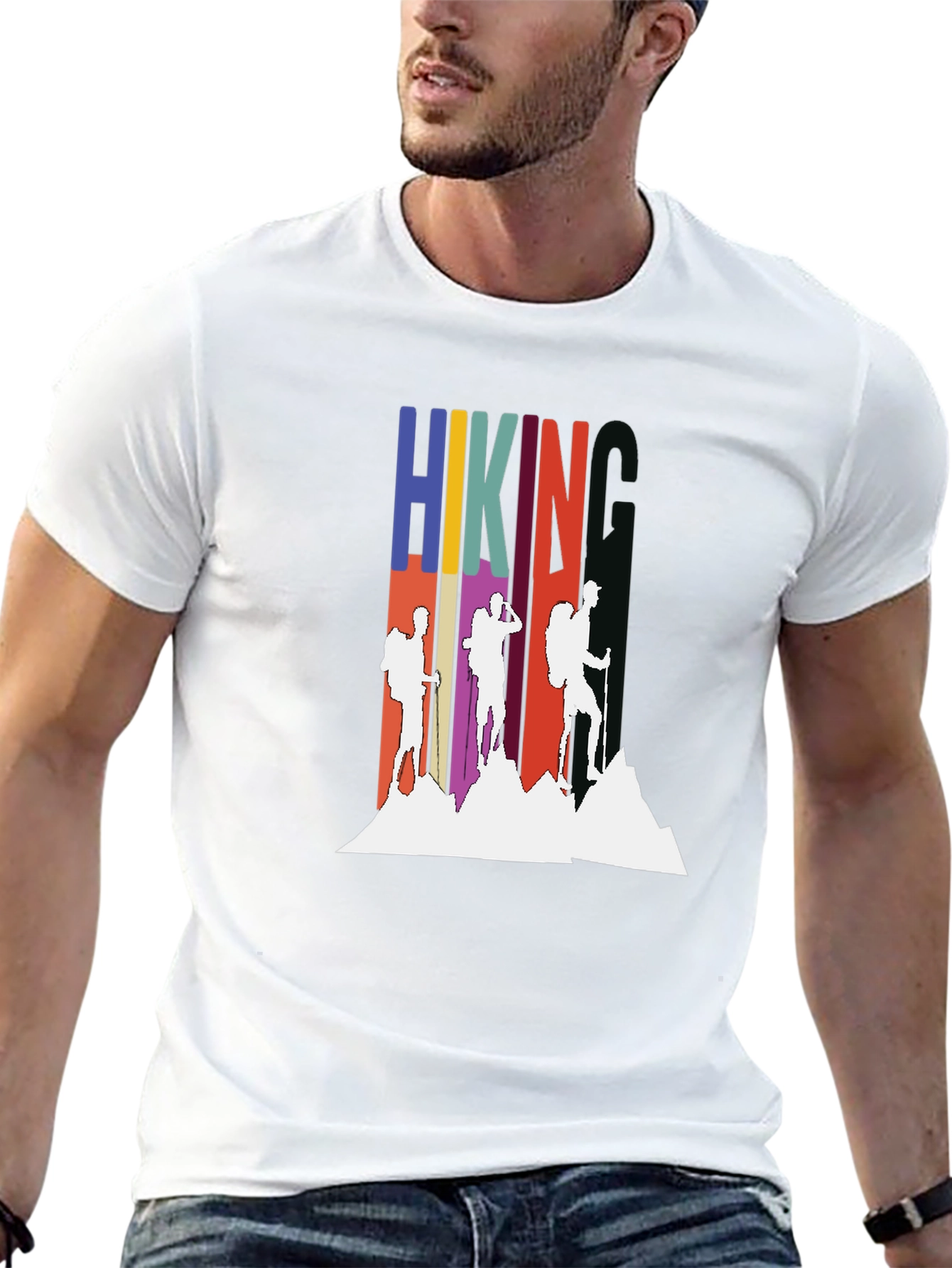 Hiking Adventure Graphic Tee - Black