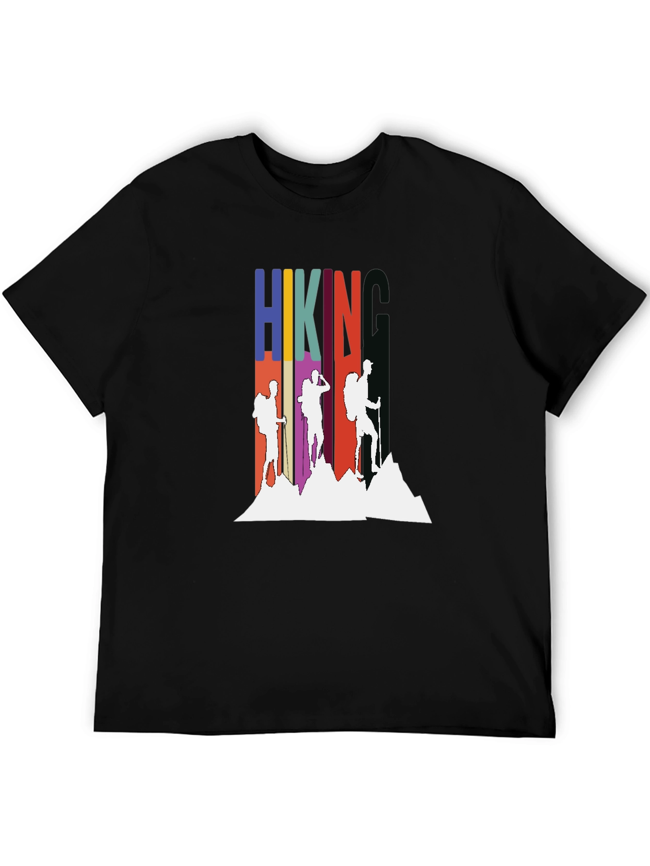 Hiking Adventure Graphic Tee - Black