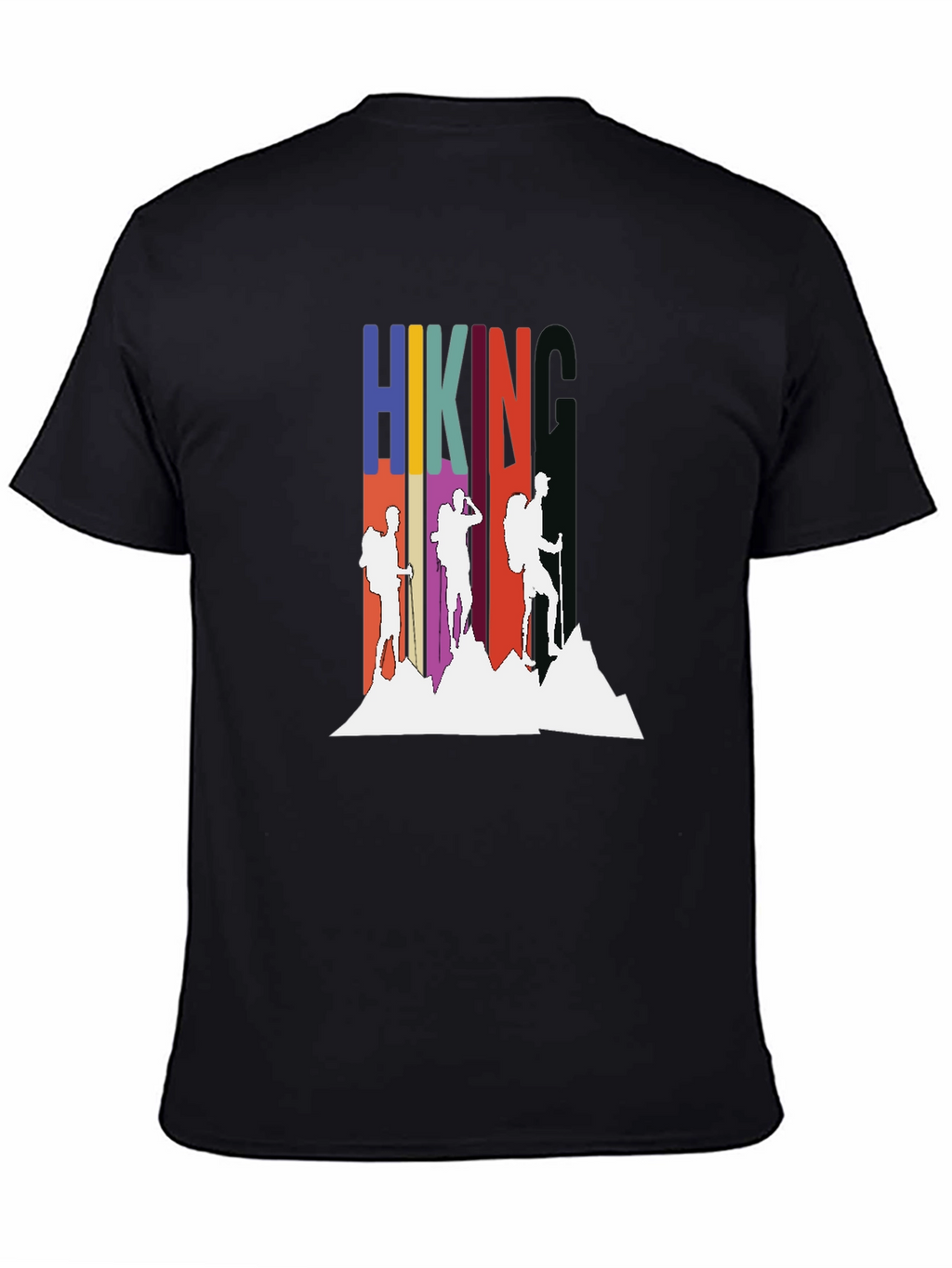 Hiking Adventure Graphic Tee - Black