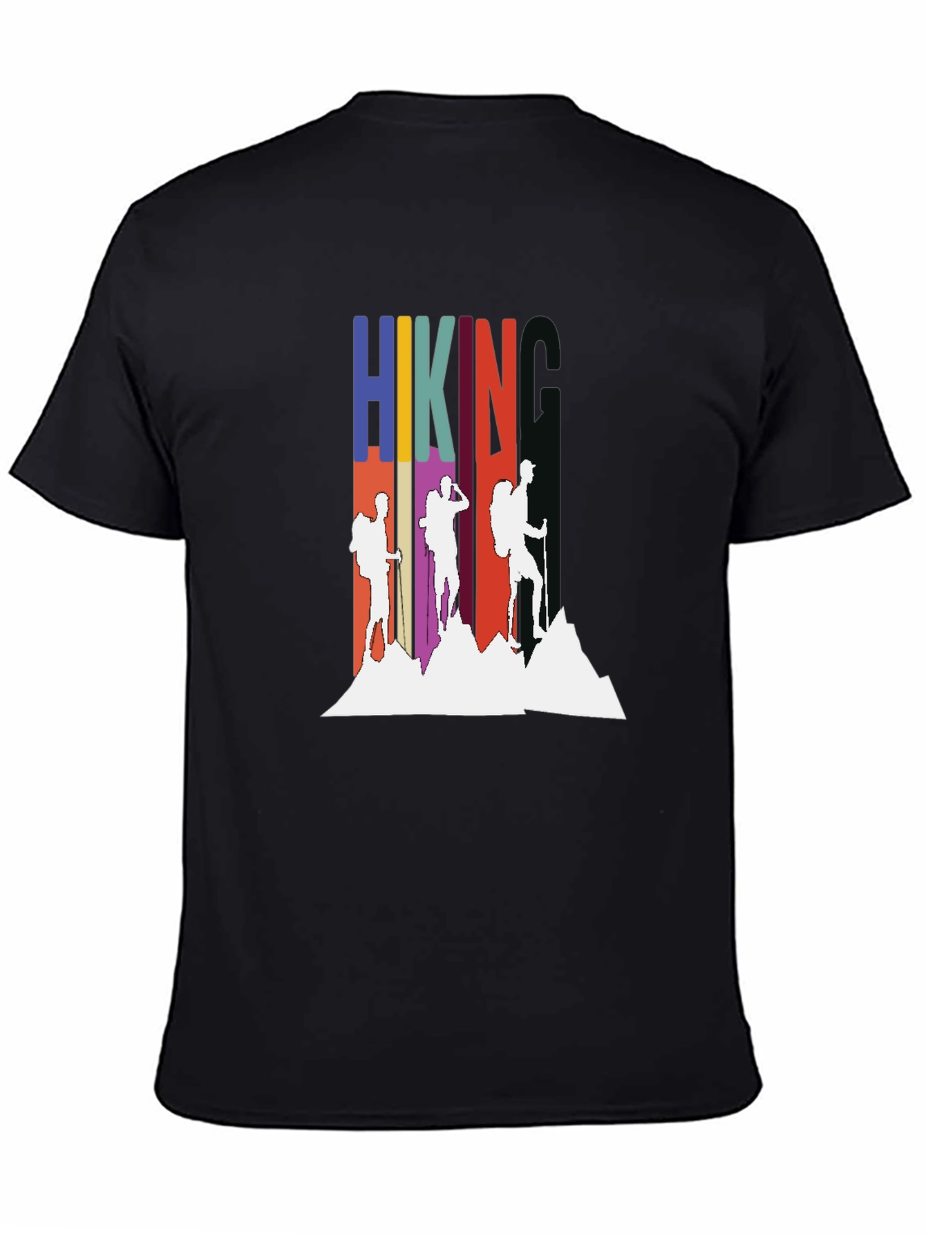 Hiking Adventure Graphic Tee - Black