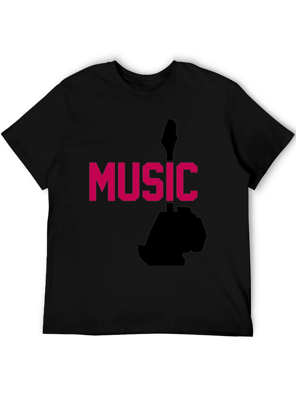 Music Graphic Tee - Black