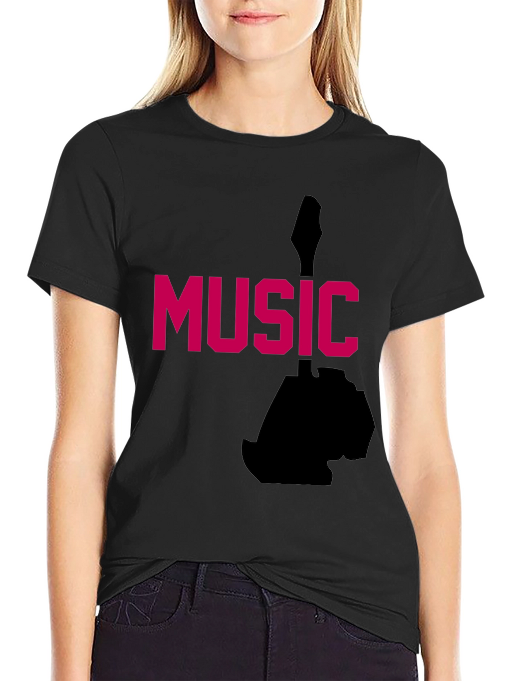 Music Graphic Tee - Black