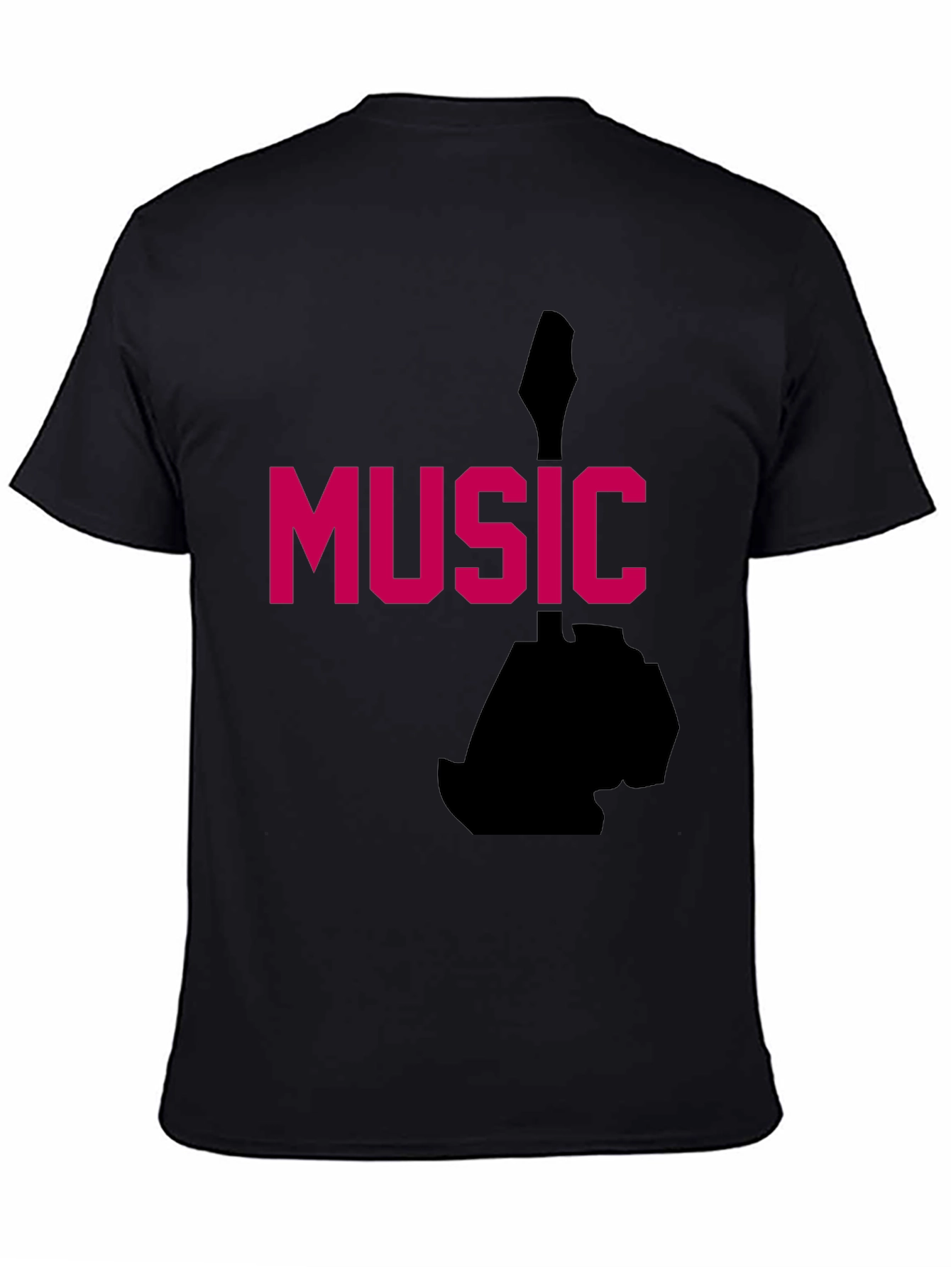 Music Graphic Tee - Black