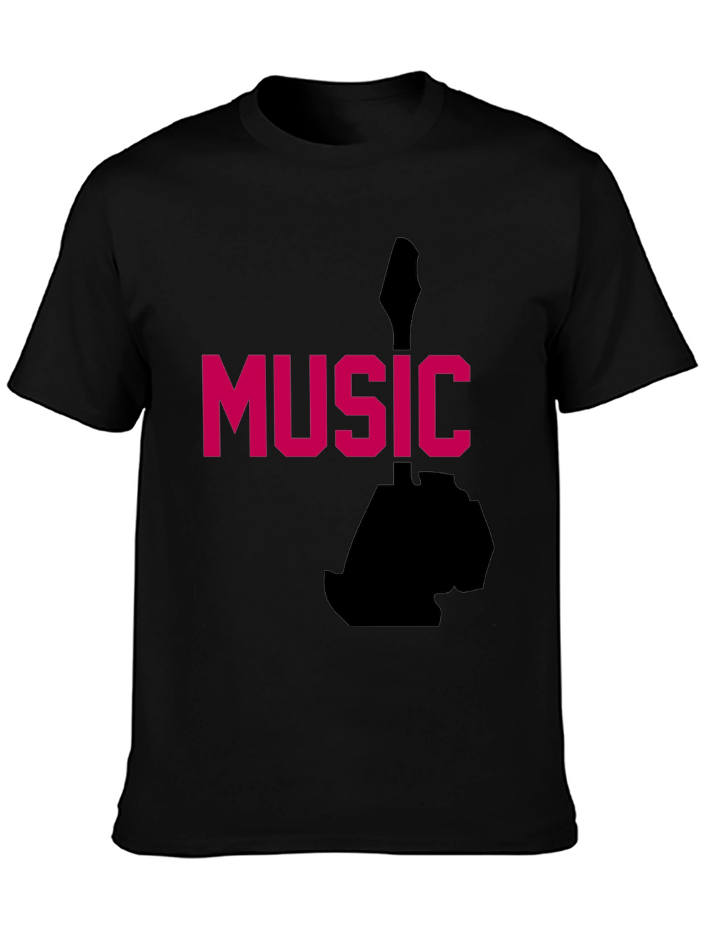 Music Graphic Tee - Black