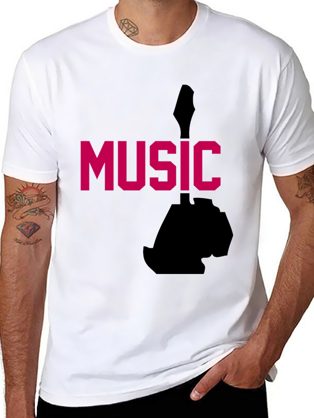 Music Graphic Tee - Black