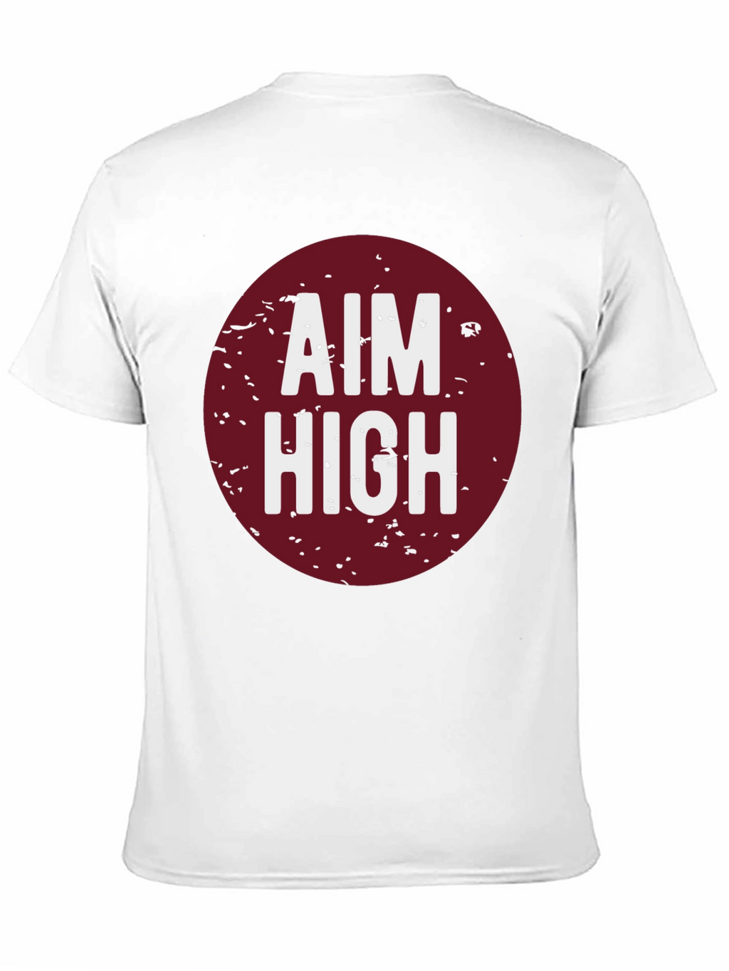 Aim High Graphic Tee - Black Cotton T-Shirt