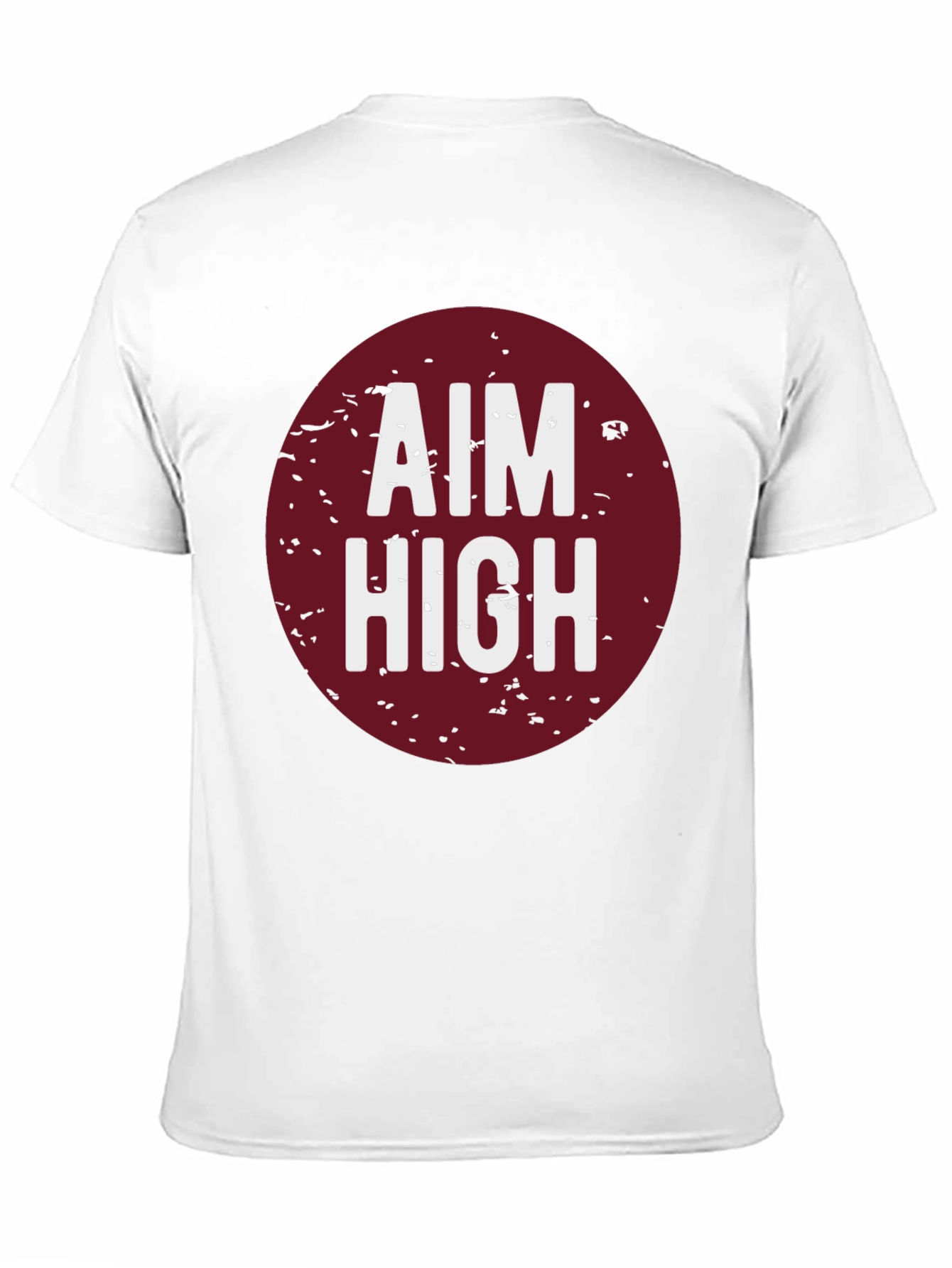Aim High Graphic Tee - Black Cotton T-Shirt