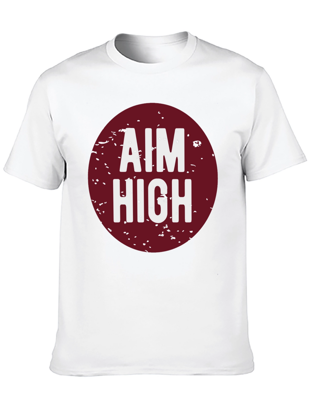 Aim High Graphic Tee - Black Cotton T-Shirt