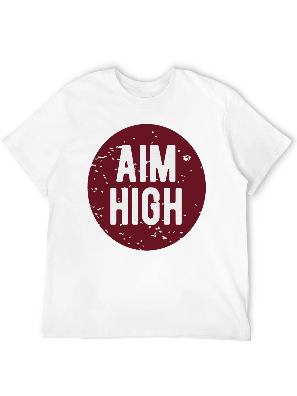 Aim High Graphic Tee - Black Cotton T-Shirt