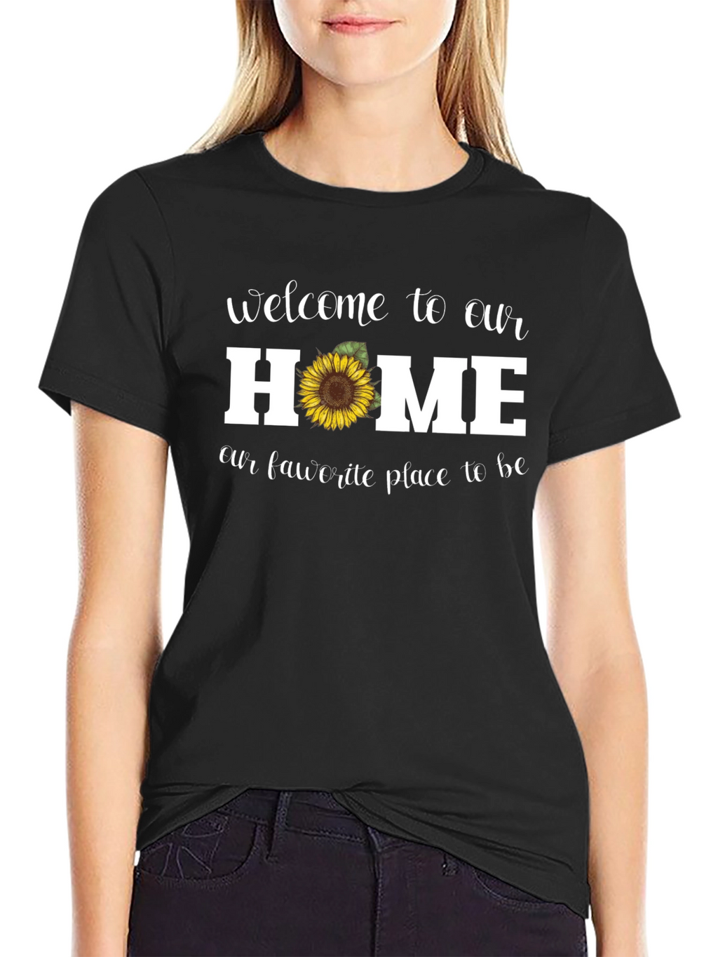 Welcome Home Sunflower Graphic Tee
