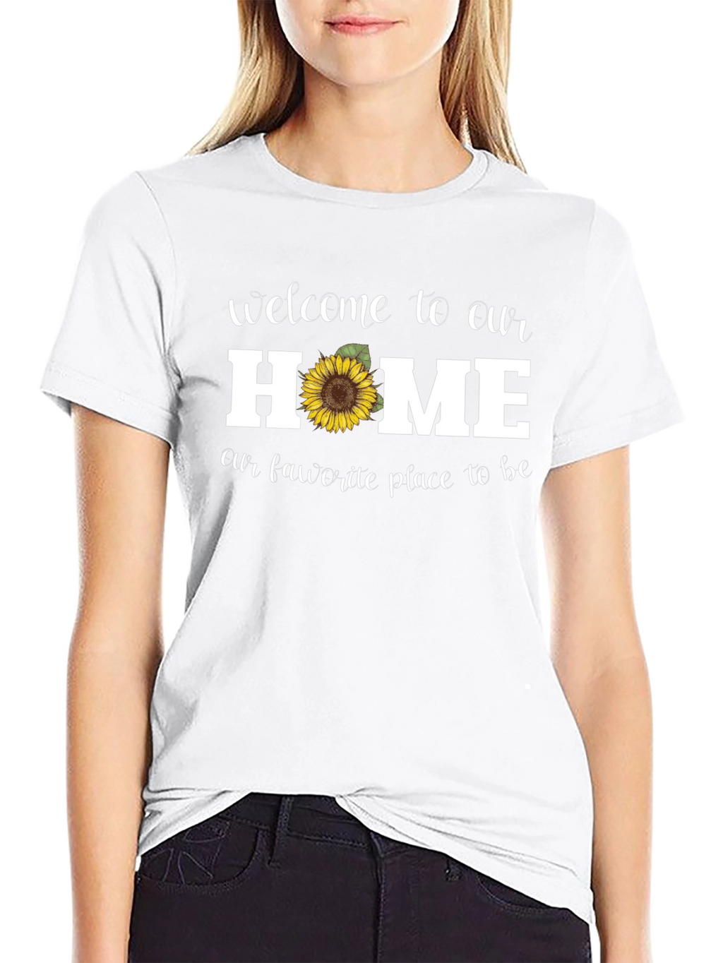 Welcome Home Sunflower Graphic Tee