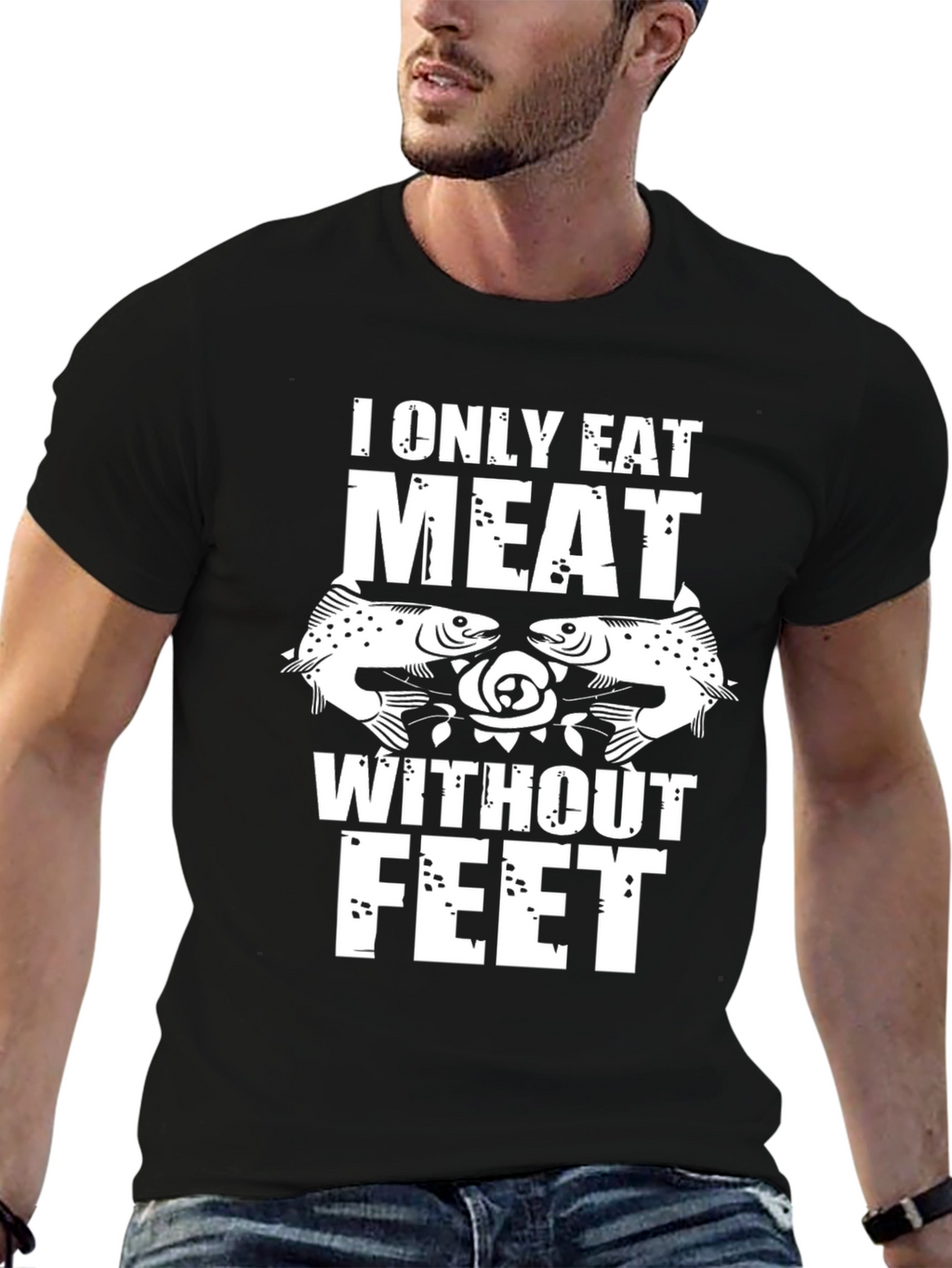 I Only Eat Meat Without Feet Graphic Tee