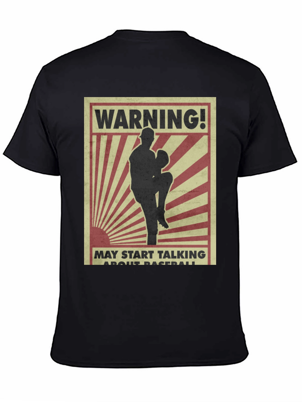 Warning Baseball T-Shirt
