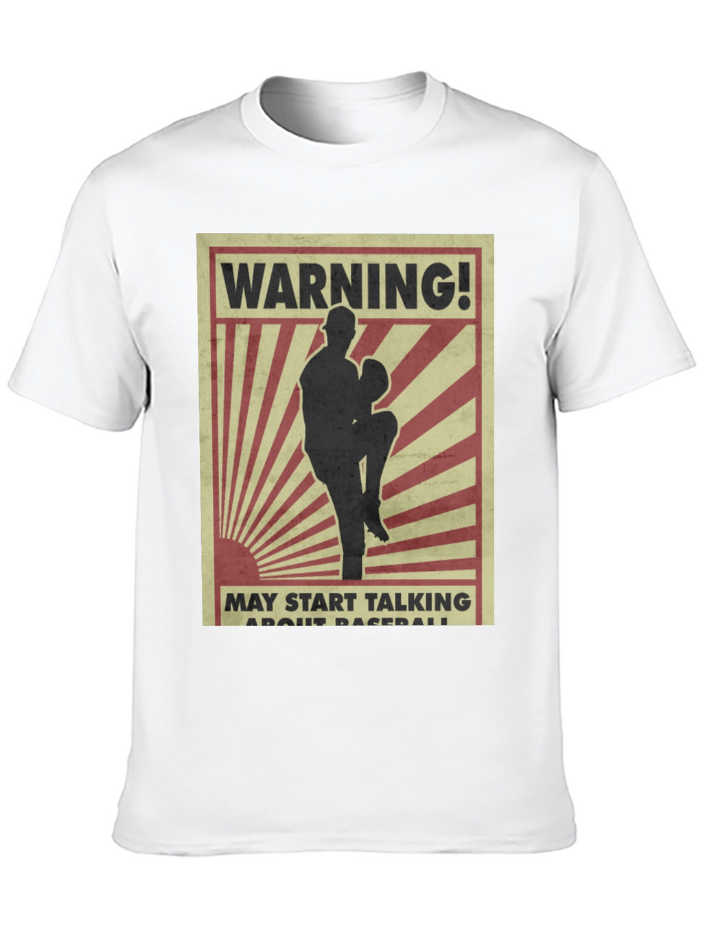 Warning Baseball T-Shirt