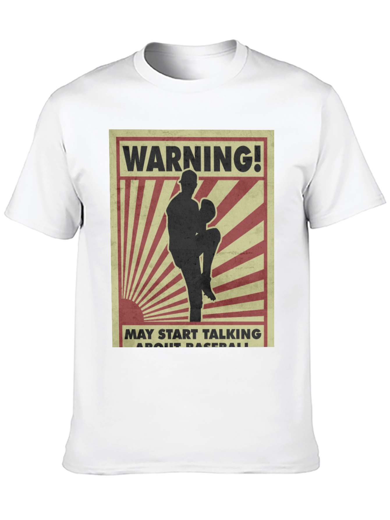 Warning Baseball T-Shirt