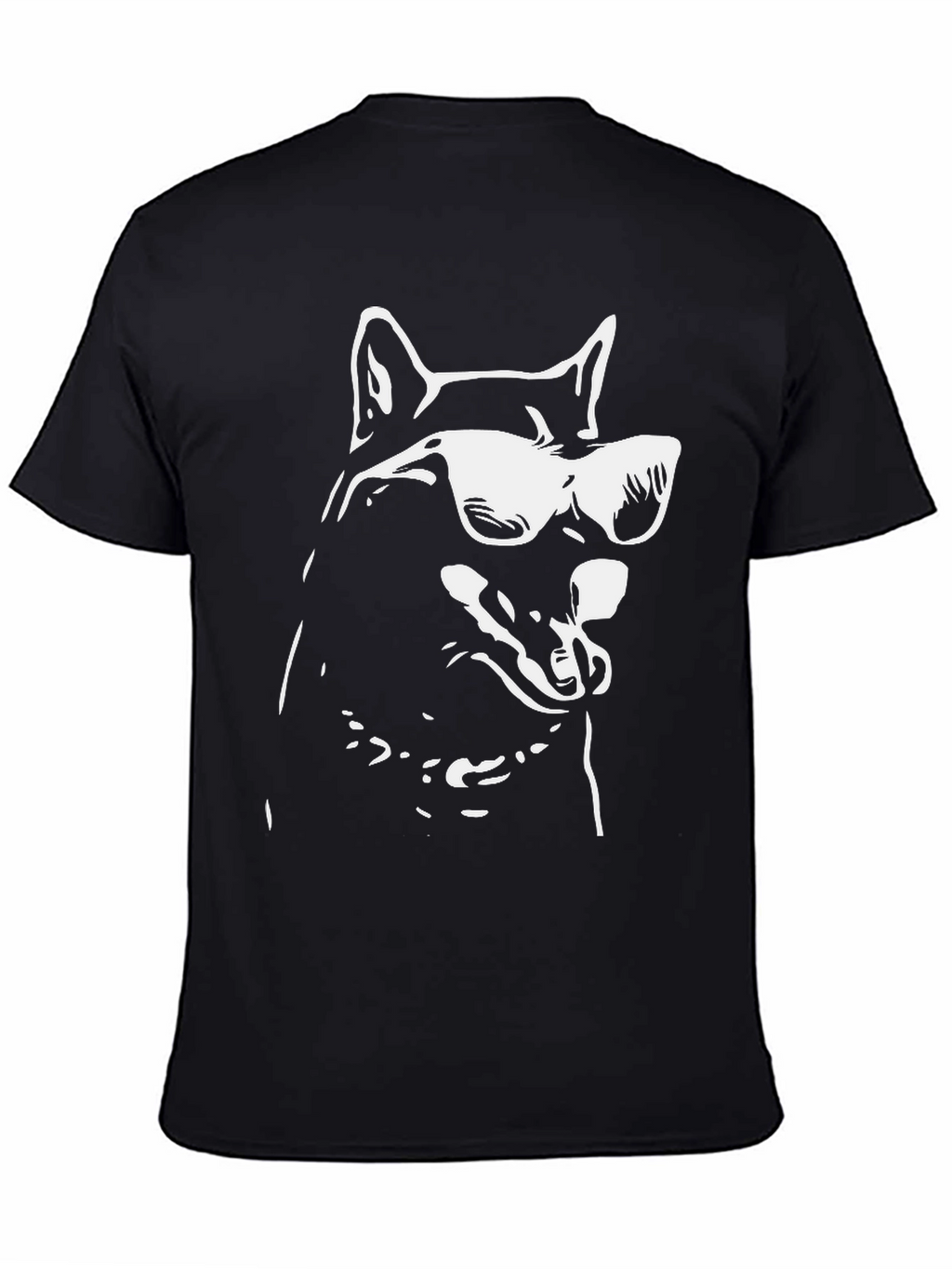 Cool Dog Graphic Tee - Stylish Black T-Shirt