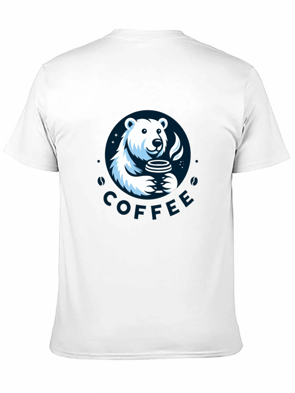 Polar Bear Coffee Graphic T-Shirt - Soft Cotton Tee