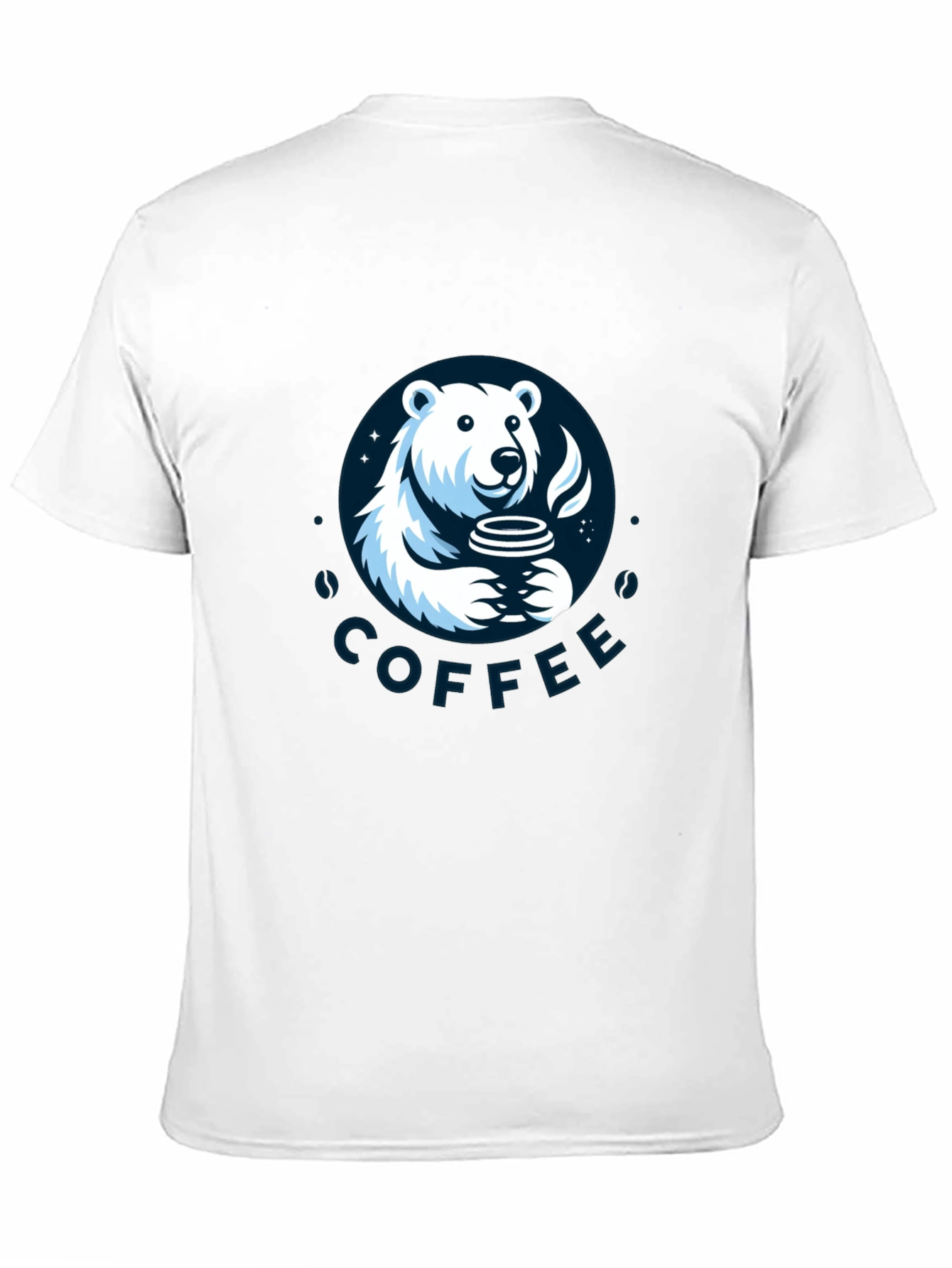 Polar Bear Coffee Graphic T-Shirt - Soft Cotton Tee