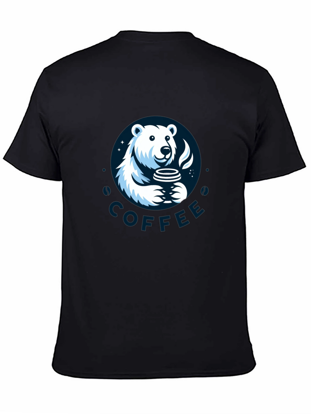 Polar Bear Coffee Graphic T-Shirt - Soft Cotton Tee