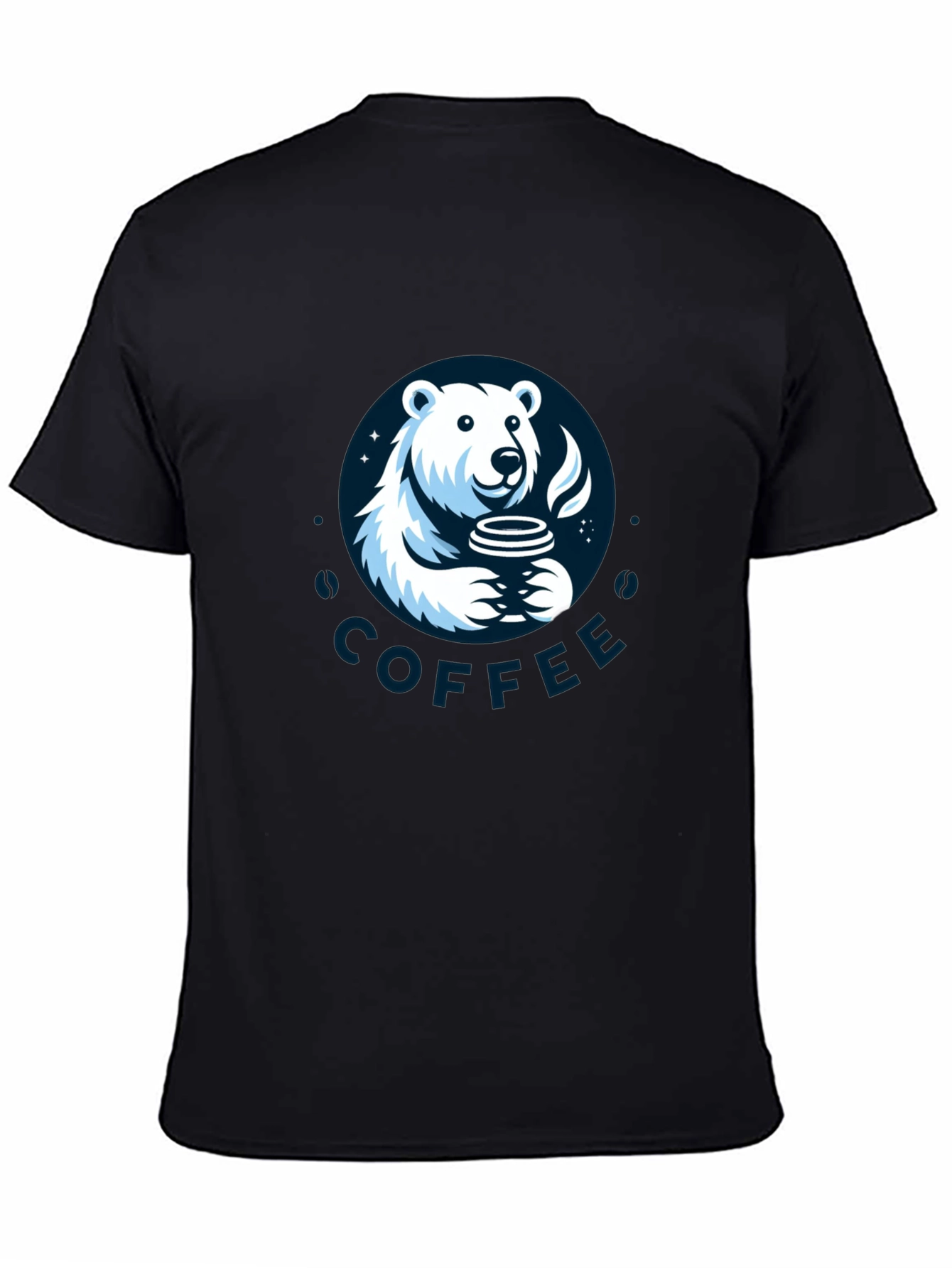 Polar Bear Coffee Graphic T-Shirt - Soft Cotton Tee