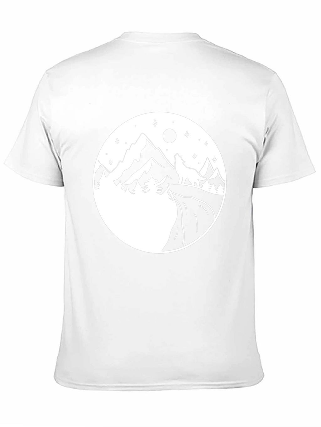 Mountain Wolf Graphic Tee - Black