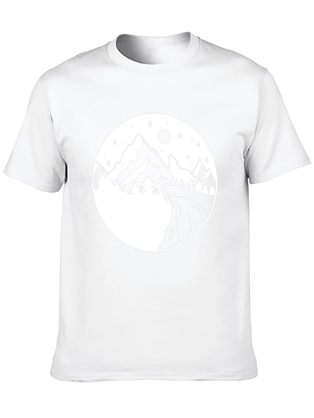 Mountain Wolf Graphic Tee - Black