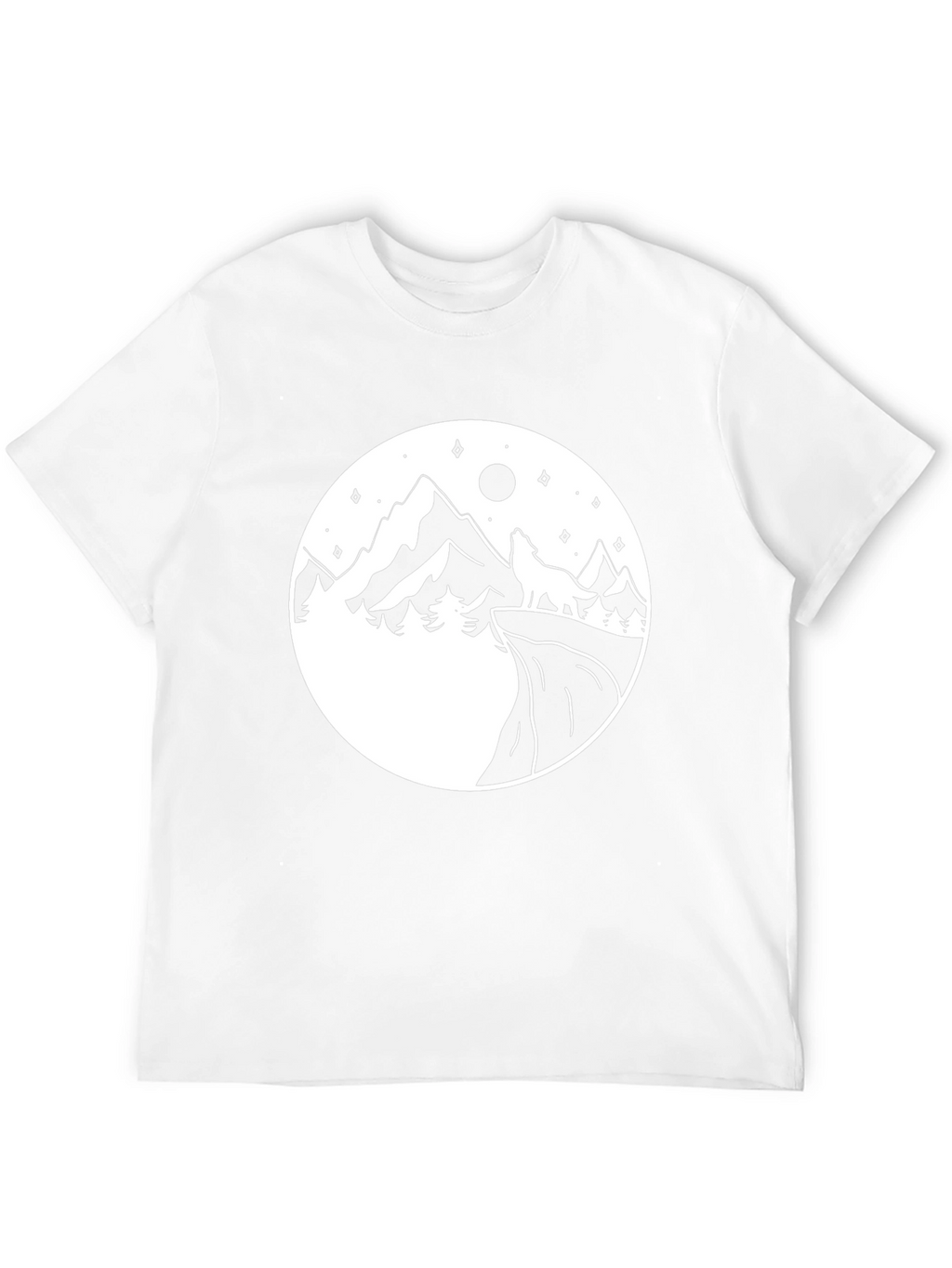 Mountain Wolf Graphic Tee - Black