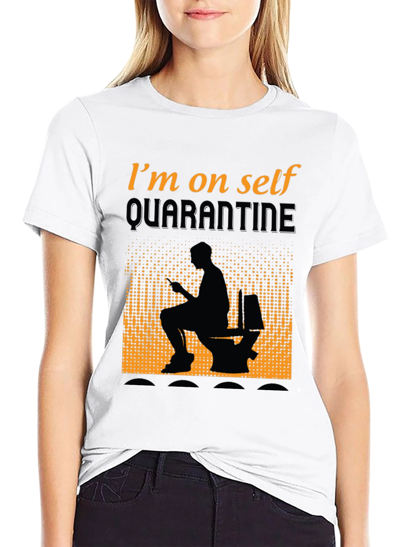 Quarantine Humor Graphic T-Shirt - Funny Toilet Tee