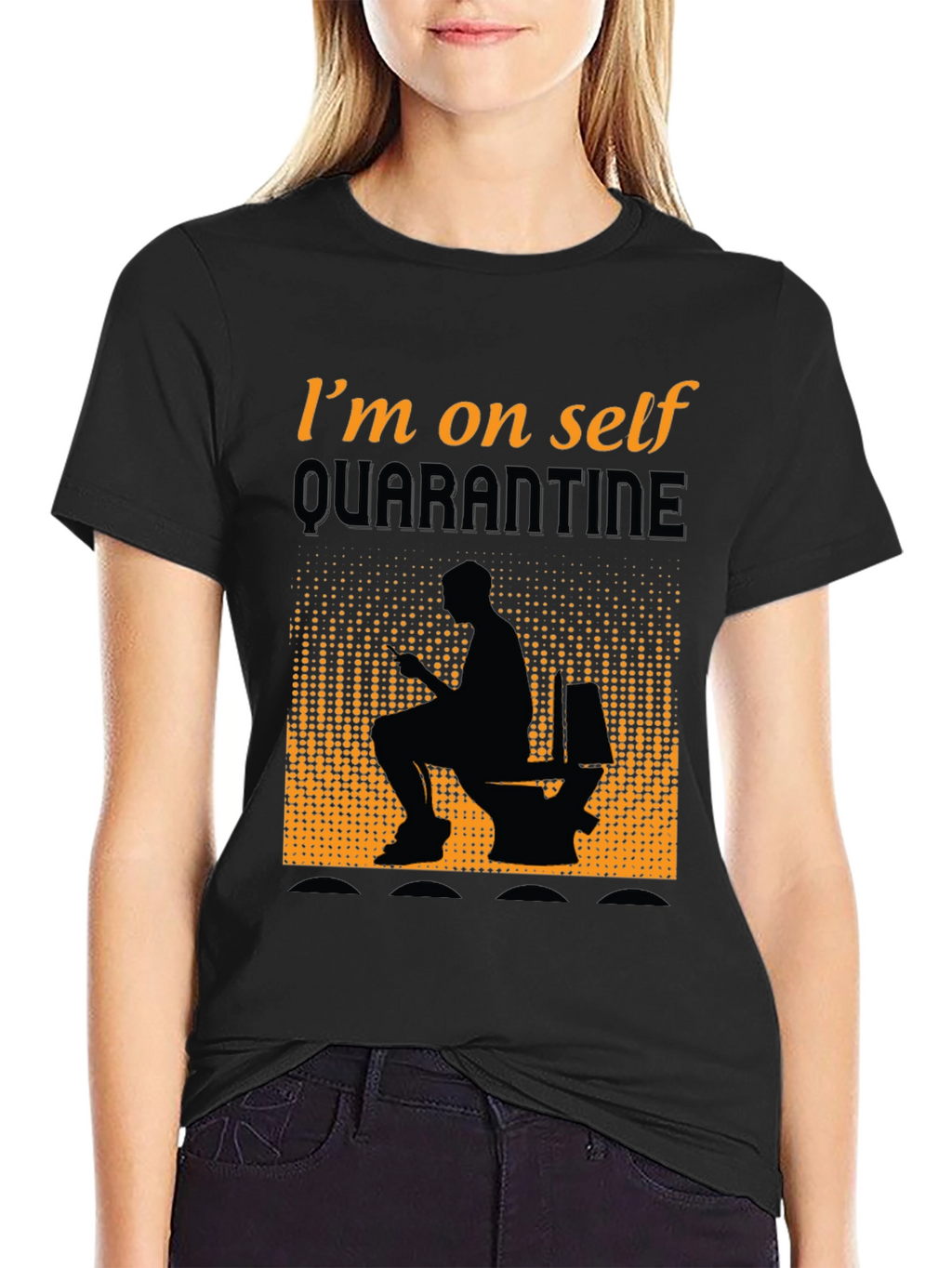 Quarantine Humor Graphic T-Shirt - Funny Toilet Tee