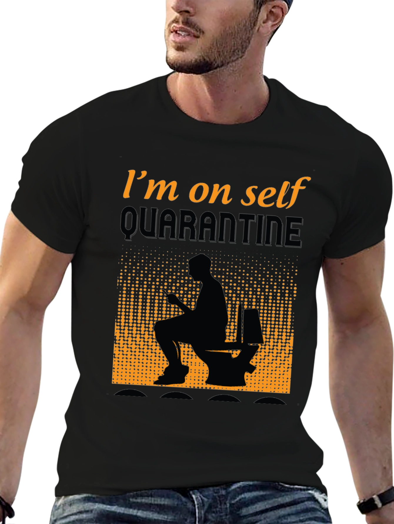 Quarantine Humor Graphic T-Shirt - Funny Toilet Tee