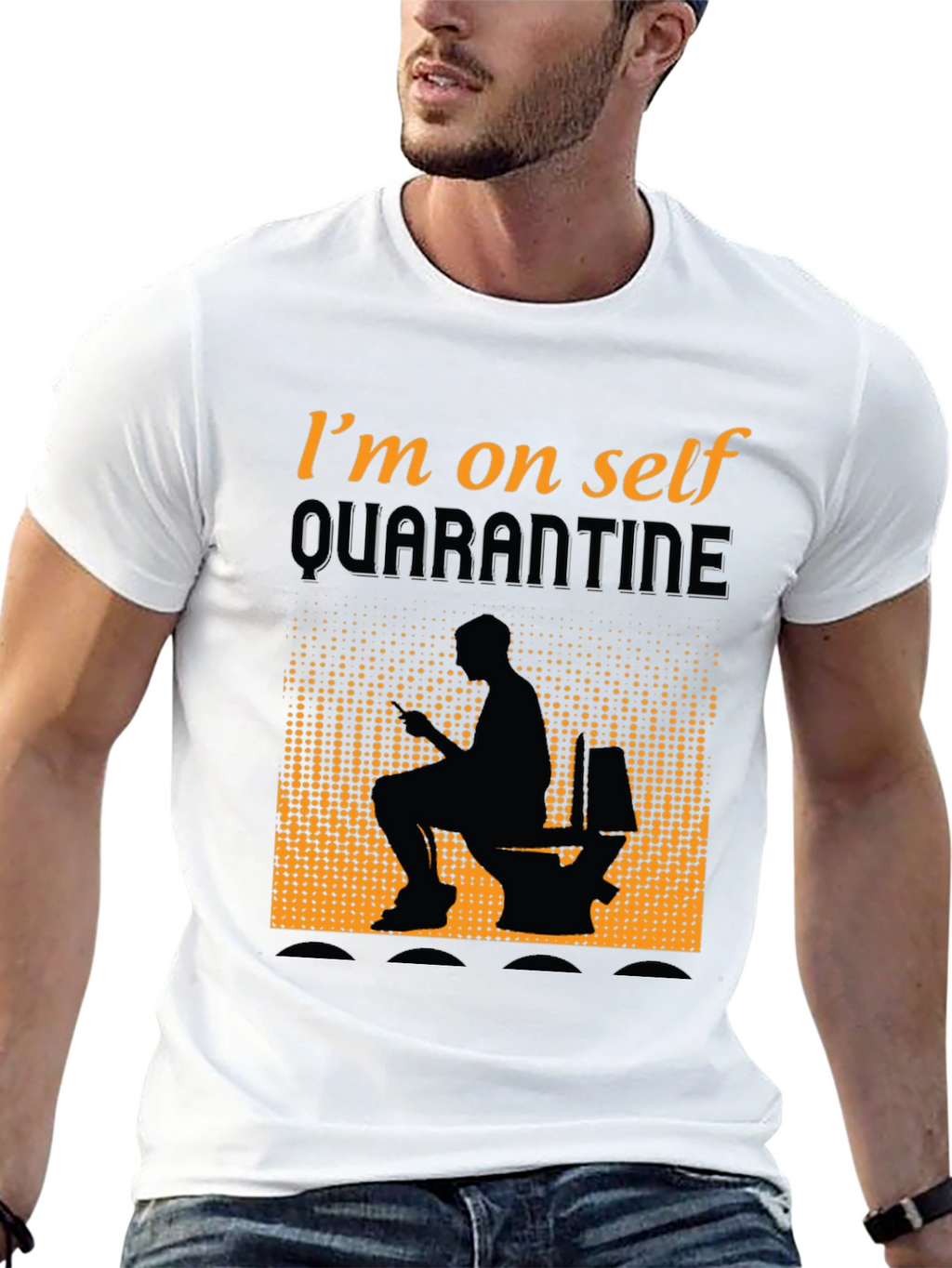 Quarantine Humor Graphic T-Shirt - Funny Toilet Tee