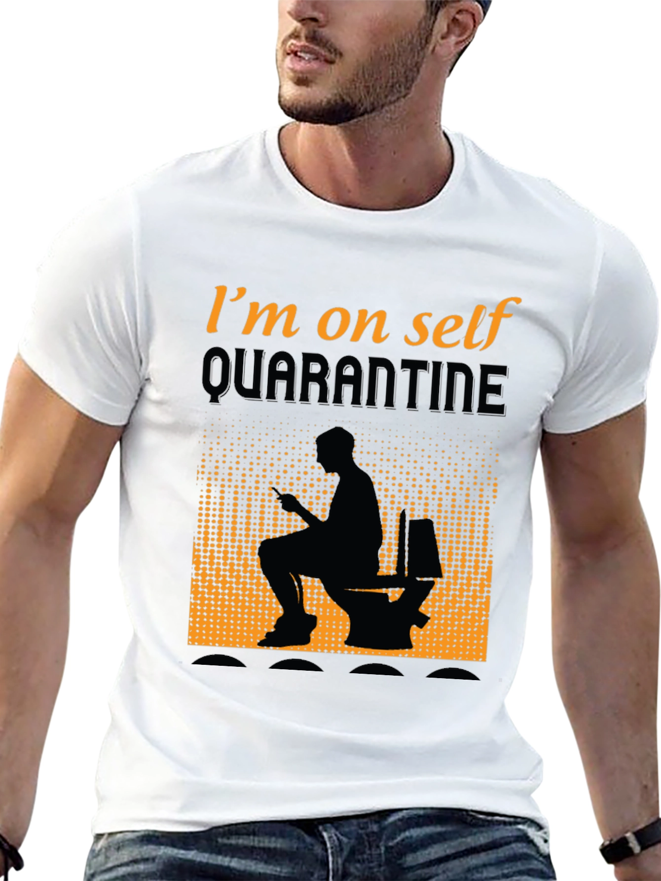 Quarantine Humor Graphic T-Shirt - Funny Toilet Tee