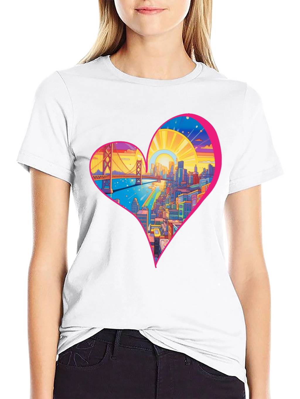 City Love Black Graphic Tee