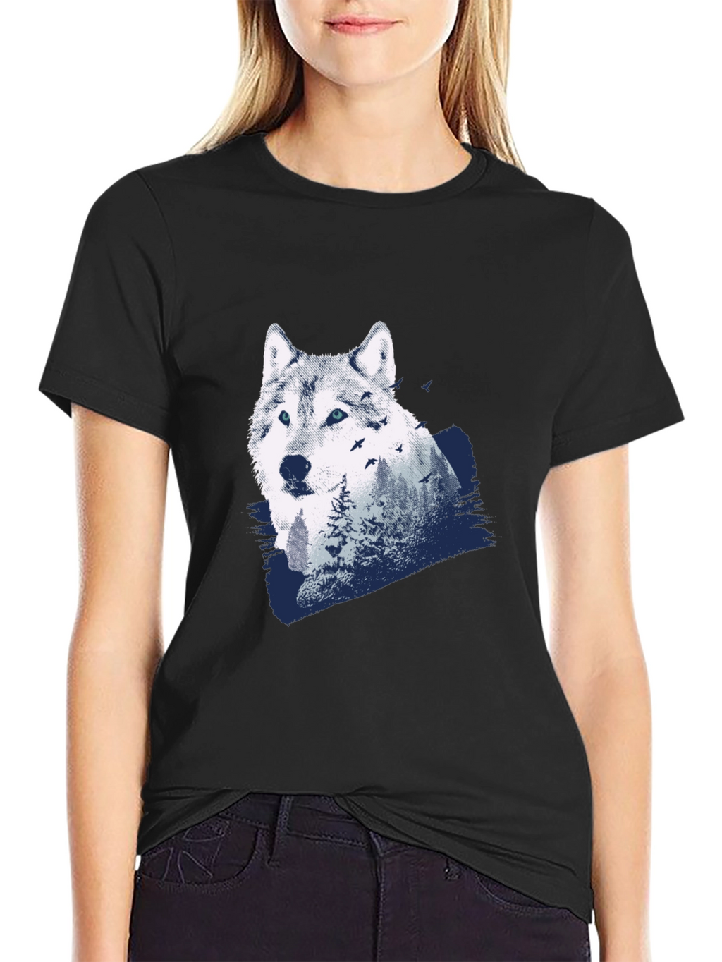 Wolf & Wilderness Graphic Tee - Nature Inspired Shirt