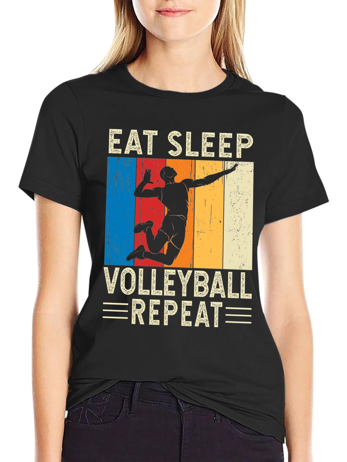 Eat Sleep Volleyball Repeat T-Shirt