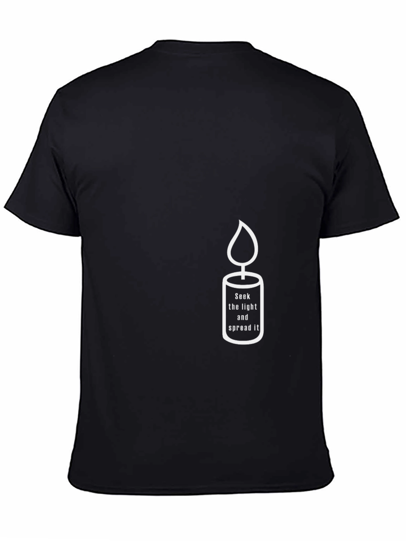 Candle Graphic Tee - Seek Light & Spread It