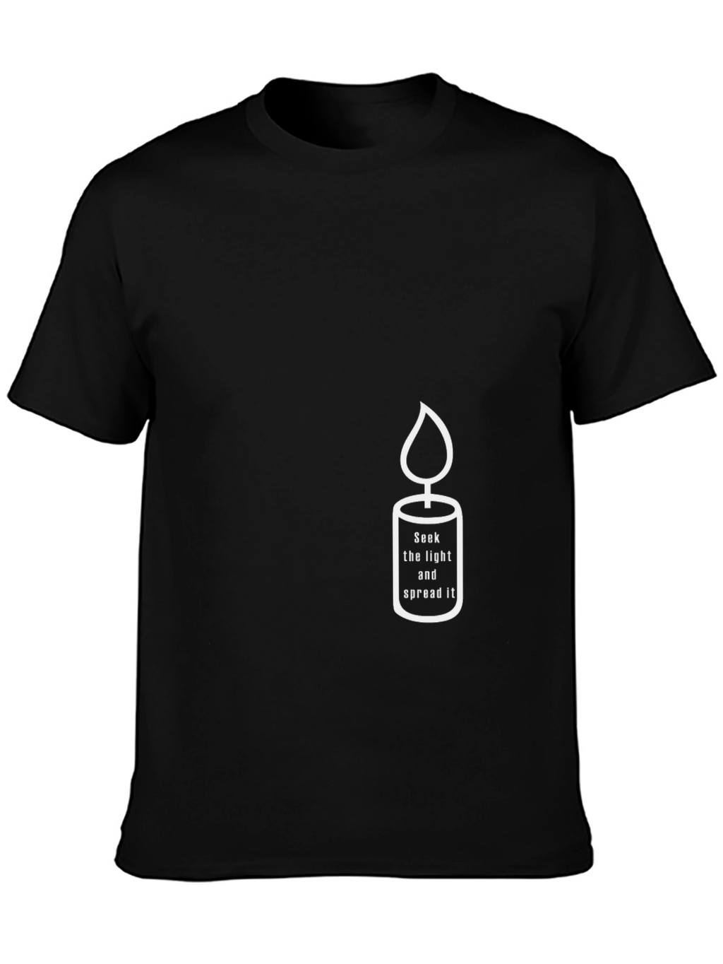 Candle Graphic Tee - Seek Light & Spread It
