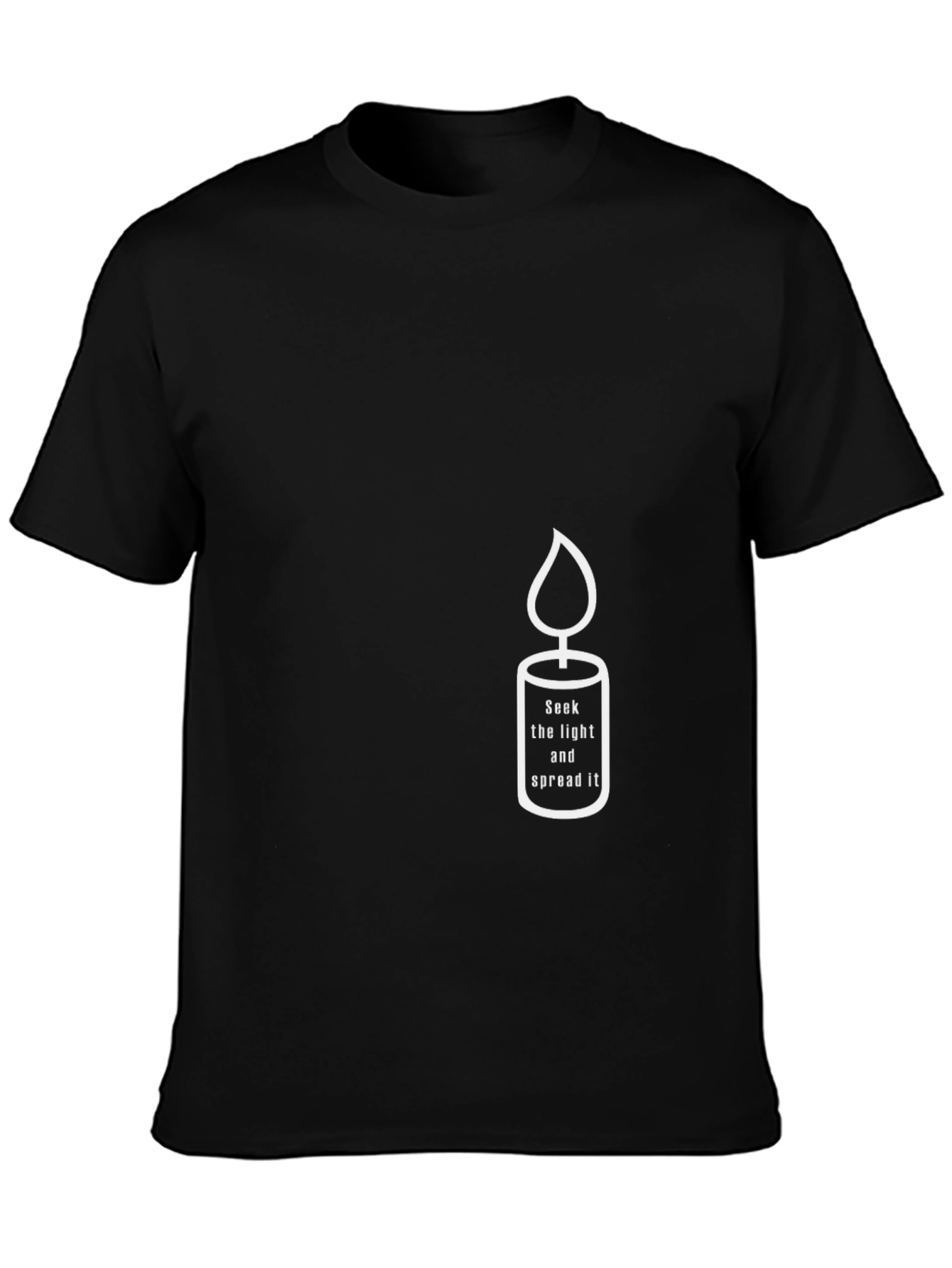 Candle Graphic Tee - Seek Light & Spread It